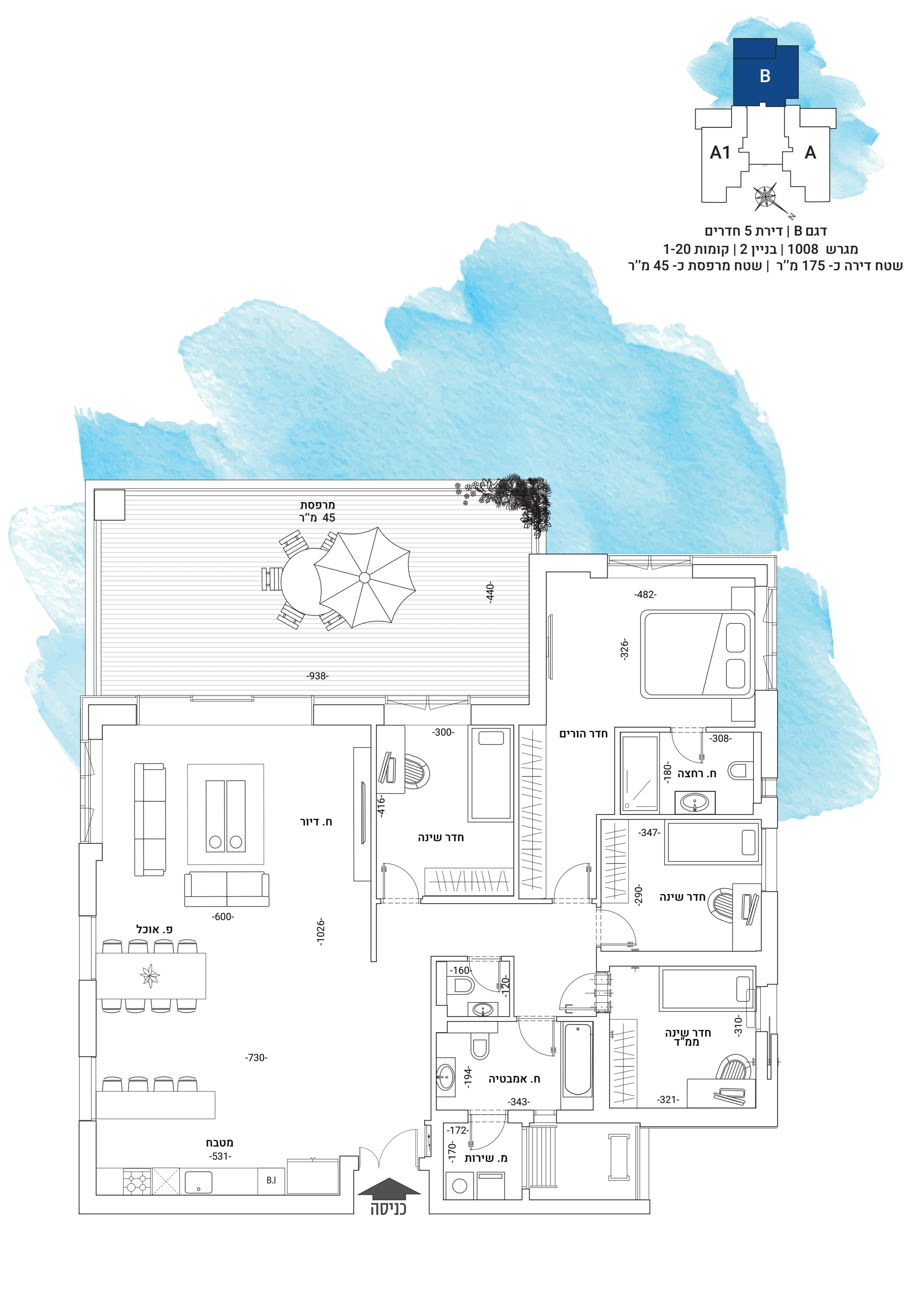 Floor plan 2 - YAMA Netanya