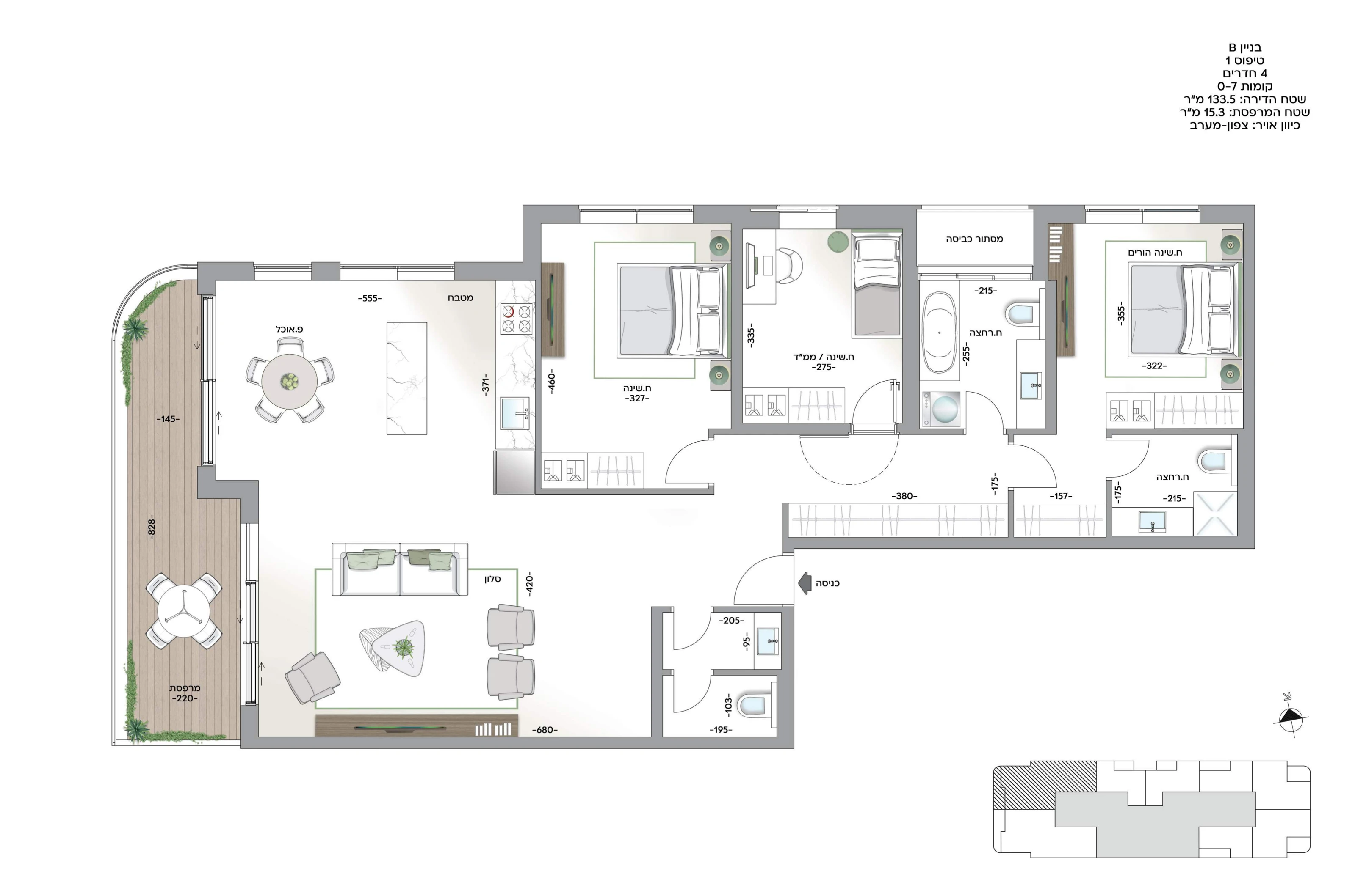 Floor plan 4 - Dimri Yama Sde Dov