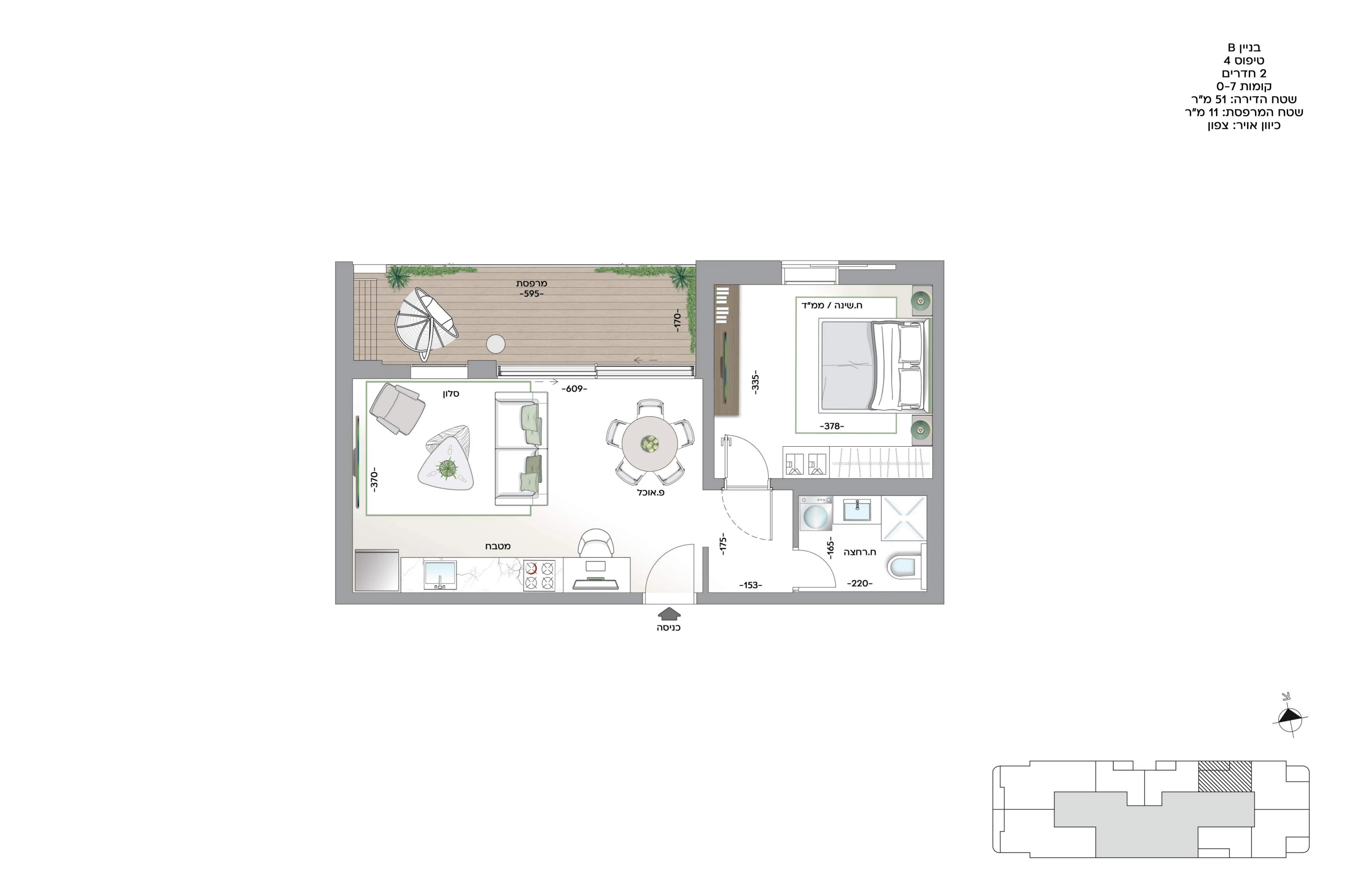 Floor plan 3 - Dimri Yama Sde Dov